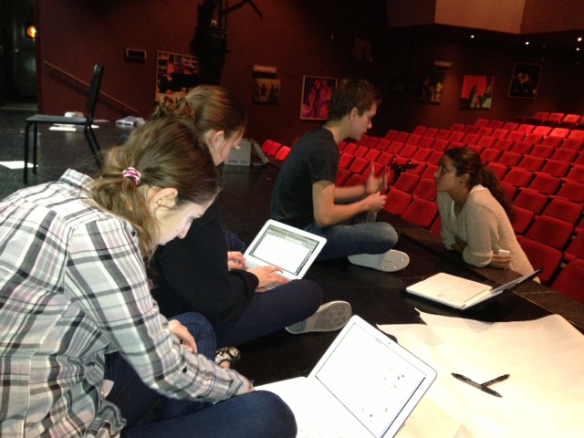 DP theatre students collaborate on the creation of an original theatre piece.