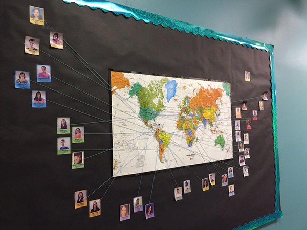 STL map of teacher origins