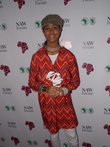 ZO After Receiving A New African Woman Award in London March 2016
