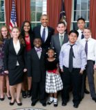 Science buff goes to the White House Logan and Obama - Official White House Photo by Lawrence Jackson