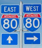 The road less traveled: community college and the non-traditional academic path Signs for US highway 80 east and west