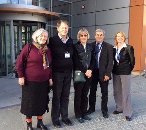 Language expert group 26 February: Eithne Gallagher, Jim Cummins, Dr Roma Chumak-Horbatsch and Dr Fred Genesee with PYP Curriculum Manager Cécile Doyen. 