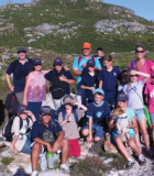 The outdoor education group of Hout Bay International School on a hiking trip