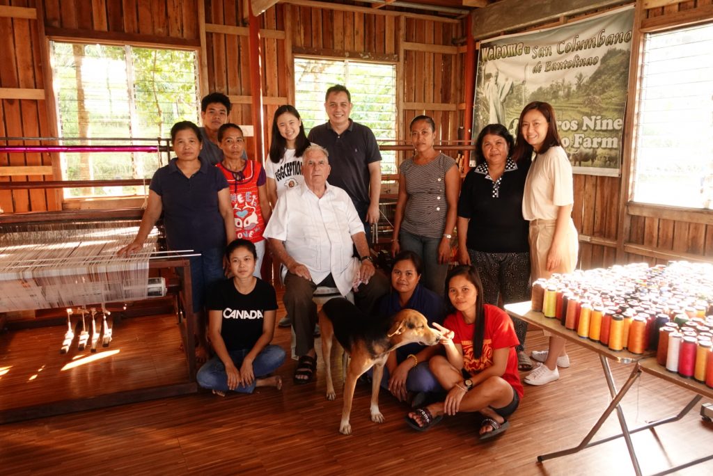 Gabrielle together with the members of her community