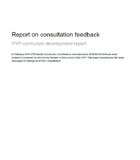 Consultation feedback report title